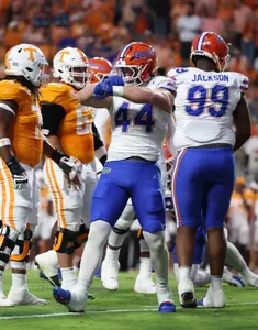 during the Gators' game against the Tennessee Volunteers on Saturday, October 12, 2024 at Neyland Stadium in Knoxville, Tenn. / UAA Communications photo by Maddie Washburn