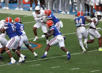 during the Gators' game against the Texas A&M Aggies on Saturday, September 14, 2024 at Ben Hill Griffin Stadium in Gainesville, Fla. / UAA Communications photo by Maddie Washburn