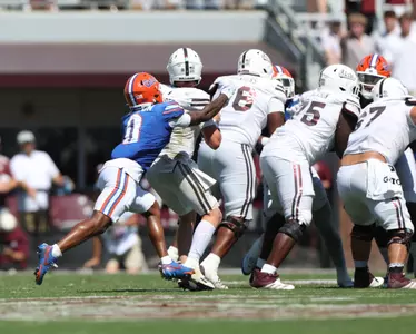 during the Gators' game against the Texas A&M Aggies on Saturday, September 21, 2024 at Ben Hill Griffin Stadium in Gainesville, Fla. / UAA Communications photo by Maddie Washburn