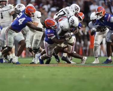 during the Gators' game against the Texas A&M Aggies on Saturday, September 14, 2024 at Ben Hill Griffin Stadium in Gainesville, Fla. / UAA Communications photo by Maddie Washburn