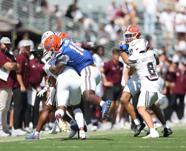 during the Gators' game against the Texas A&M Aggies on Saturday, September 21, 2024 at Ben Hill Griffin Stadium in Gainesville, Fla. / UAA Communications photo by Maddie Washburn