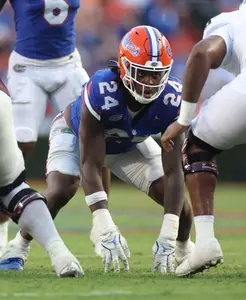 during the Gators' game against the Texas A&M Aggies on Saturday, September 14, 2024 at Ben Hill Griffin Stadium in Gainesville, Fla. / UAA Communications photo by Maddie Washburn