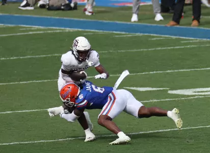 during the Gators' game against the Texas A&M Aggies on Saturday, September 14, 2024 at Ben Hill Griffin Stadium in Gainesville, Fla. / UAA Communications photo by Maddie Washburn