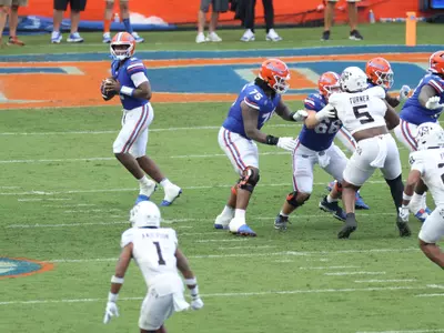 during the Gators' game against the Texas A&M Aggies on Saturday, September 14, 2024 at Ben Hill Griffin Stadium in Gainesville, Fla. / UAA Communications photo by Maddie Washburn