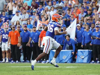 during the Gators' game against the Texas A&M Aggies on Saturday, September 14, 2024 at Ben Hill Griffin Stadium in Gainesville, Fla. / UAA Communications photo by Maddie Washburn