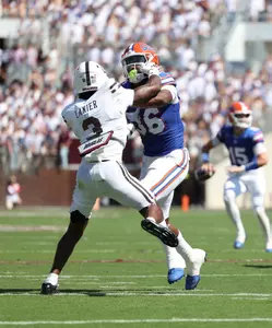 during the Gators' game against the Texas A&M Aggies on Saturday, September 21, 2024 at Ben Hill Griffin Stadium in Gainesville, Fla. / UAA Communications photo by Maddie Washburn