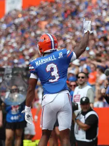 during the Gators' game against the Texas A&M Aggies on Saturday, September 14, 2024 at Ben Hill Griffin Stadium in Gainesville, Fla. / UAA Communications photo by Katie Park