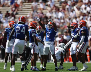 during the Gators' game against the Texas A&M Aggies on Saturday, September 21, 2024 at Ben Hill Griffin Stadium in Gainesville, Fla. / UAA Communications photo by Maddie Washburn