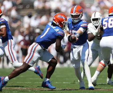 during the Gators' game against the Texas A&M Aggies on Saturday, September 21, 2024 at Ben Hill Griffin Stadium in Gainesville, Fla. / UAA Communications photo by Maddie Washburn