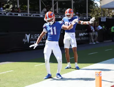 during the Gators' game against the Mississippi State Bulldogs on Saturday, September 21, 2024 at Davis Wade Stadium in Starkville, Miss. / UAA Communications photo by Nicole Scharff