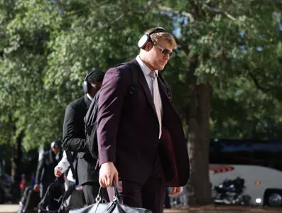 during the Gators' game against the Mississippi State Bulldogs on Saturday, September 21, 2024 at Davis Wade Stadium in Starkville, Miss. / UAA Communications photo by Nicole Scharff
