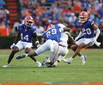 during the Gators' game against the Texas A&M Aggies on Saturday, September 14, 2024 at Ben Hill Griffin Stadium in Gainesville, Fla. / UAA Communications photo by Maddie Washburn
