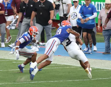during the Gators' game against the Texas A&M Aggies on Saturday, September 14, 2024 at Ben Hill Griffin Stadium in Gainesville, Fla. / UAA Communications photo by Maddie Washburn