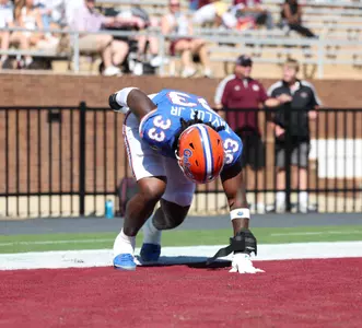 during the Gators' game against the Mississippi State Bulldogs on Saturday, September 21, 2024 at Davis Wade Stadium in Starkville, Miss. / UAA Communications photo by Nicole Scharff