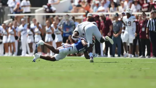during the Gators' game against the Mississippi State Bulldogs on Saturday, September 21, 2024 at Davis Wade Stadium in Starkville, Miss. / UAA Communications photo by Nicole Scharff