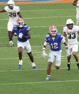 during the Gators' game against the Texas A&M Aggies on Saturday, September 14, 2024 at Ben Hill Griffin Stadium in Gainesville, Fla. / UAA Communications photo by Maddie Washburn