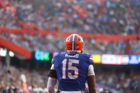 during the Gators' game against the Aggies on Saturday, September 14, 2024 at Ben Hill Griffin Stadium in Gainesville, Fla. / UAA Communications photo by Trenton Bardi