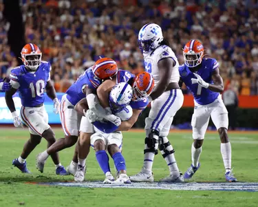 during the Gators' game against the Kentucky Wildcats on Saturday, October 19, 2024 at Ben Hill Griffin Stadium in Gainesville, Fla. / UAA Communications photo by Maddie Washburn