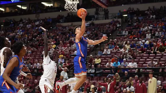 Walter Clayton Jr. during the Gators' game against the Florida State Seminoles on Friday, November 15, 2024 at the Donald L. Tucker Civic Center in Tallahassee, FL / UAA Communications photo by Maddie Washburn