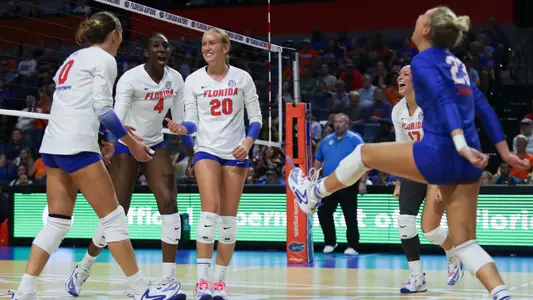 Florida volleyball against Auburn on November 8, 2024