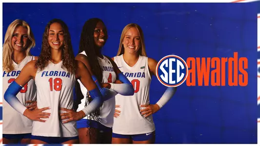 2024 Volleyball SEC Postseason Awards Story Graphic