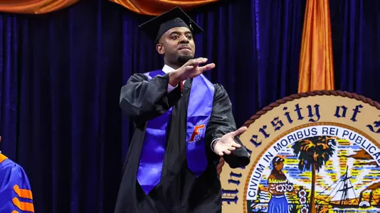Jalen Hudson Commencement, Master's Degree