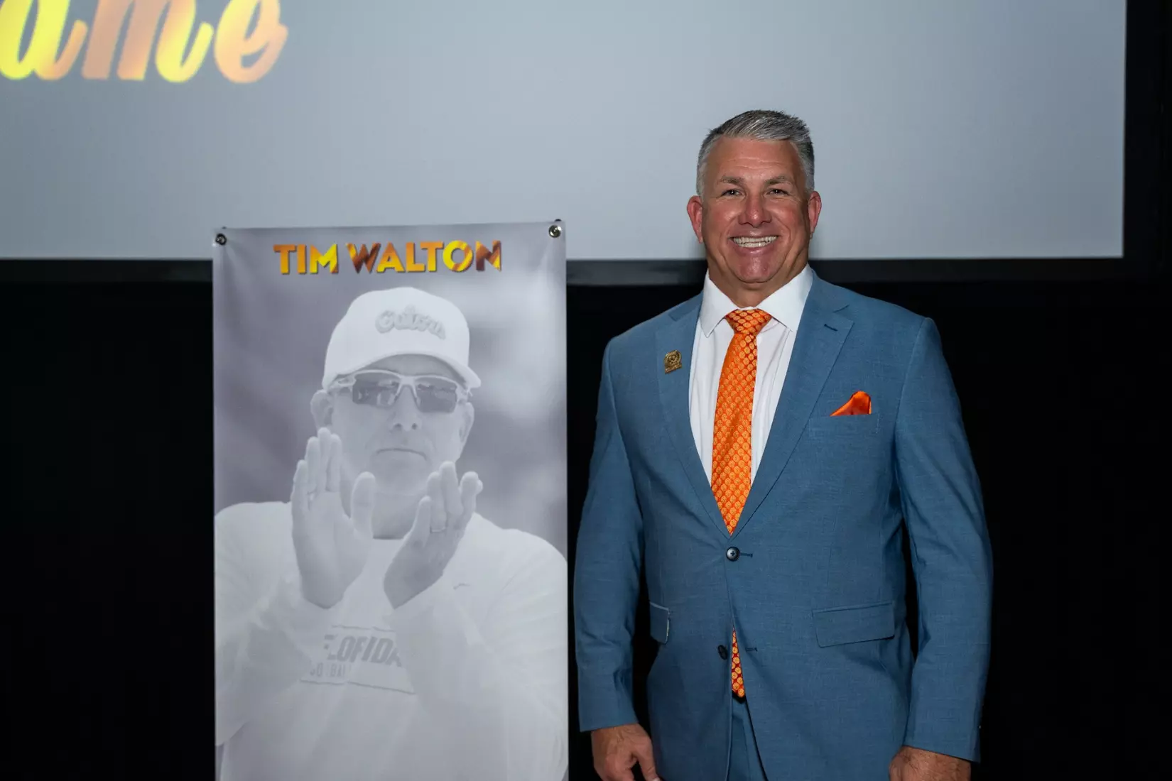 Florida softball coach Tim Walton was inducted into the National Fastpitch Coaches' Association (NFCA) Hall of Fame in Dallas, Texas on Dec. 6.