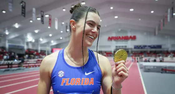 Claire Bryant SEC Women's Long Jump Champion
