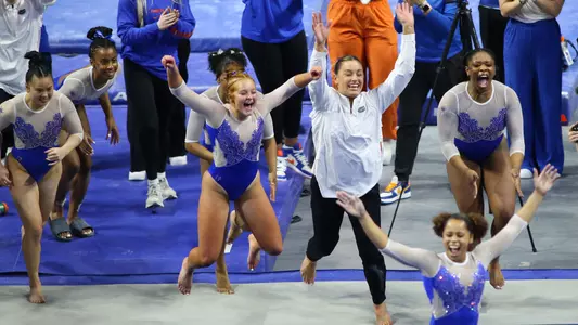 Sloane Blakely floor exercise reaction - 240223