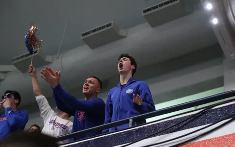 during the Gators' SEC Championships meet on Thursday, February 22, 2024 at James E. Martin Aquatic Center in Auburn, Ala. / UAA Communications photo by Bryce Mitchell