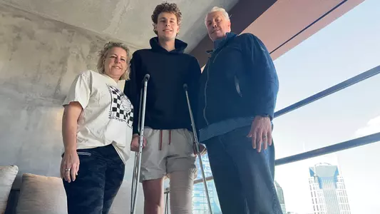 Micah Handlogten & Parents / Day after surgery 2024