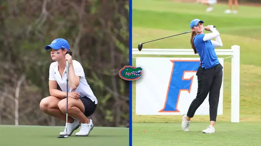 Maisie Filler and Paula Francisco at Gators Invitational