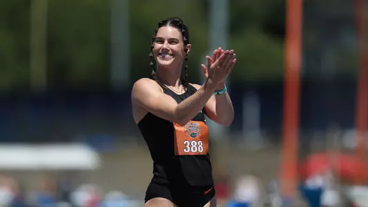during the Tom Jones Memorial Invitational on Friday, April 12, 2024 at Percy Beard Track at James G. Pressly Stadium in Gainesville, Fla. / UAA Communications photo by Mallory Peak