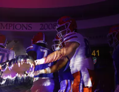 during the Gators' Orange & Blue Game on Saturday, April 13, 2024 at Ben Hill Griffin Stadium in Gainesville, Fla. / UAA Communications photo by Ashley Ray