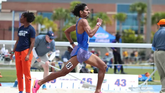 during the Gators' Pepsi Relays meet on Saturday, March 30, 2024 at Percy Beard Track at James G. Pressly Stadium in Gainesville, Fla. / UAA Communications photo by Catherine McCarthy