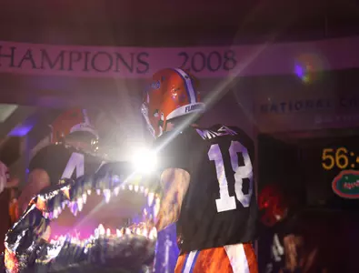 during the Gators' Orange & Blue Game on Saturday, April 13, 2024 at Ben Hill Griffin Stadium in Gainesville, Fla. / UAA Communications photo by Ashley Ray