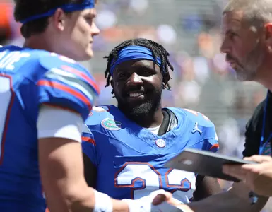 during the Gators' Orange & Blue Game on Saturday, April 13, 2024 at Ben Hill Griffin Stadium in Gainesville, Fla. / UAA Communications photo by Ashley Ray