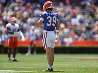 during the Gators' Orange & Blue Game on Saturday, April 13, 2024 at Ben Hill Griffin Stadium in Gainesville, Fla. / UAA Communications photo by Ashley Ray