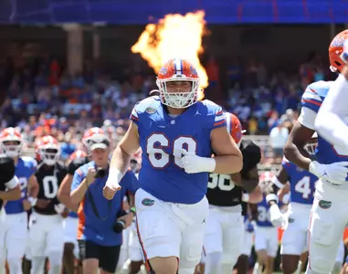 during the Gators' Orange & Blue Game on Saturday, April 13, 2024 at Ben Hill Griffin Stadium in Gainesville, Fla. / UAA Communications photo by Ashley Ray