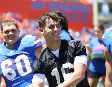 during the Gators' Orange & Blue Game on Saturday, April 13, 2024 at Ben Hill Griffin Stadium in Gainesville, Fla. / UAA Communications photo by Ashley Ray