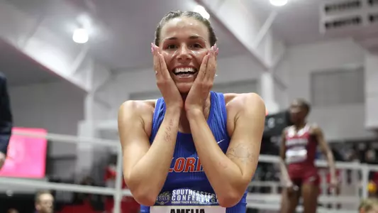 SEC Championships on Friday, February 23, 2024 at Randal Tyson Track in Fayetteville, Ark. / UAA Communications photo by Gabriella Whisler