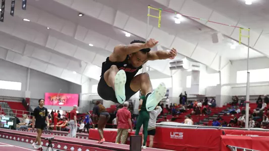during the Tyson Invitational on Friday, February 9, 2024 at Randal Tyson Track in Fayetteville, Ark. / UAA Communications photo by Gabriella Whisler