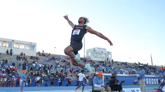 Jordan McCants during the Florida Pepsi Relays on Friday, March 29, 2024 at Percy Beard Track at James G. Pressly Stadium in Gainesville, Fla. / UAA Communications photo by Jordan Perez