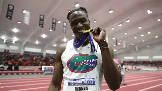 SEC Championships on Saturday, February 24, 2024 at Randal Tyson Track in Fayetteville, Ark. / UAA Communications photo by Gabriella Whisler