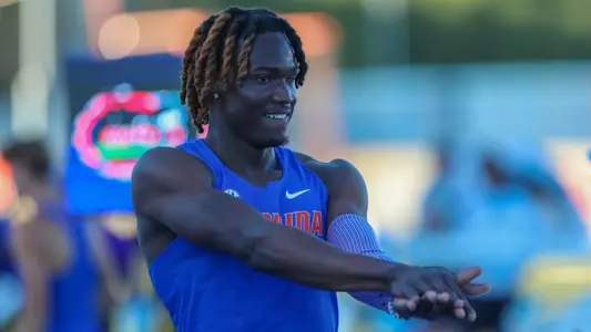 during the Tom Jones Memorial Invitational on Saturday, April 13, 2024 at Percy Beard Track at James G. Pressly Stadium in Gainesville, Fla. / UAA Communications photo by Jordan Perez