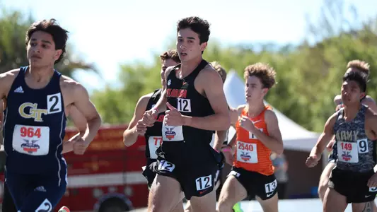 Eoin McNally during the Florida Pepsi Relays on Friday, March 29, 2024 at Percy Beard Track at James G. Pressly Stadium in Gainesville, Fla. / UAA Communications photo by Jordan Perez