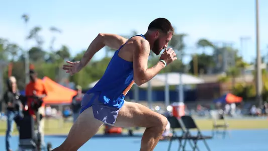 during the Tom Jones Memorial Invitational on Saturday, April 13, 2024 at Percy Beard Track at James G. Pressly Stadium in Gainesville, Fla. / UAA Communications photo by Trenton Bardi