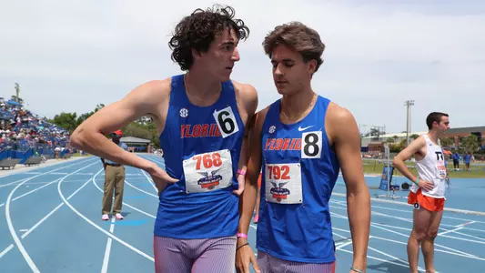 during the Florida Pepsi Relays on Saturday, March 30, 2024 at Percy Beard Track at James G. Pressly Stadium in Gainesville, Fla. / UAA Communications photo by Jordan Perez