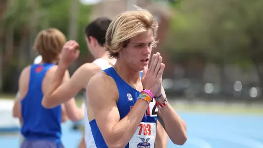 during the Florida Pepsi Relays on Saturday, March 30, 2024 at Percy Beard Track at James G. Pressly Stadium in Gainesville, Fla. / UAA Communications photo by Gabriella Whisler