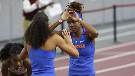 during the Gators' McFerrin-12 Degree Invitational on Saturday, January 13, 2024 at R.A. "Murray" Fasken '38 Indoor Track in College Station, Texas / UAA Communications photo by Gabriella Whisler